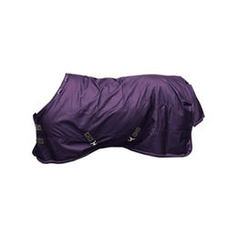 Kentucky Winterdecke aus Oxford-Gewebe mit veganem Kaninchenfell in Royal Purple 165 cm – Bild 1 von 5