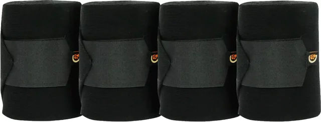 Kentucky Wollbandagen Gamaschen 4er Set Schwarz für Pferde – Bild 1 von 7
