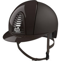 Produktbild von KEP Cromo 2.0 TextilePolish Reithelm Schwarz mit Frame & Grid aus Polycarbonat Größe L