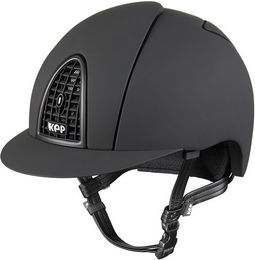 Produktbild von KEP Italia Reithelm Cromo Textile Metal Frame Grid Matt in Blau oder Schwarz Größe M