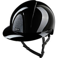 Produktbild von KEP Italia Smart Nova Metal Polish Star Silver Polo Visor Reithelm Schwarz Größe L 59-62