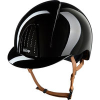 Produktbild von KEP Italia Smart Nova Reithelm mit beige farbenem Kunstleder Strap