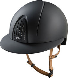 KEP Italia Smart Nova Reithelm mit Polo Visor in Beige und Textil-Design – Bild 1 von 1