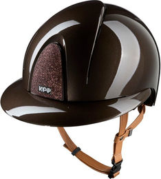 KEP Italia Smart Nova Reithelm mit Polo Visor und beige Kunstleder Strap – Bild 1 von 3