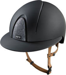 KEP Italia Smart Nova Reithelm Textile Beige mit Polo Visor und Star Silver Details aus Kunstleder – Bild 1 von 1