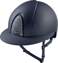 KEP Italia Smart Nova Textile Polo Visor Star Reithelm Silber – Bild 1 von 2