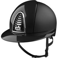 Produktbild von KEP Polo Cromo 2.0 Reithelm Visier mit Textil und Polish in Schwarz