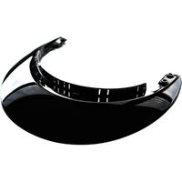 Produktbild von KEP Polo Visier für Reithelm Cromo 2.0 Polish Black aus Kunststoff in Schwarz
