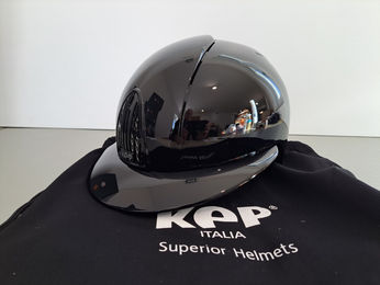 KEP Reithelm Cromo Smart Polish Polo Black Größe M 53cm – Bild 1 von 13