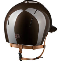 Produktbild von KEP Smart Nova Reithelm mit beige farbenem Polo Visor und Star Design in Größe M