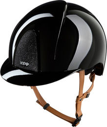 KEP Smart Nova Reithelm mit beige Strap Star Band in Schwarz Größe L 59-62 – Bild 1 von 1
