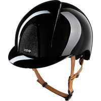 Produktbild von KEP Smart Nova Reithelm mit beige Strap Star Band in Schwarz Größe L 59-62