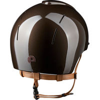 Produktbild von KEP Smart Nova Reithelm mit Metal Polish und beige Strap Star Kunstleder
