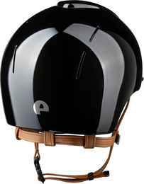 KEP Smart Nova Reithelm mit Metallpolitur und beige farbenem Kunststoffriemen Größe M – Bild 1 von 2