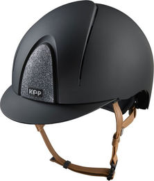 KEP Smart Nova Textile Reithelm Beige Silber mit Kunstleder Strap Star in Größe L – Bild 1 von 2