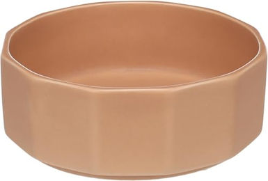 Produktbild von Keramik Futternapf für Hunde Flamingo Design Rosa Beige Größe M - 800 ml