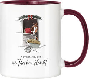 Keramiktasse Advent mrs. RIDE – Bild 1 von 2