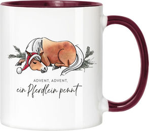 Keramiktasse Advent mrs. RIDE – Bild 1 von 2