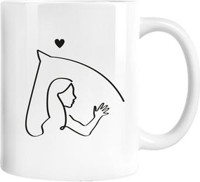 Produktbild von Keramiktasse mit Sprüchen mrs. RIDE