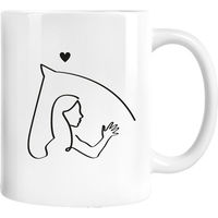 Produktbild von Keramiktasse mit Sprüchen mrs. RIDE