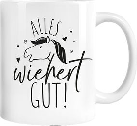 Produktbild von Keramiktasse mit Sprüchen von mrs. RIDE