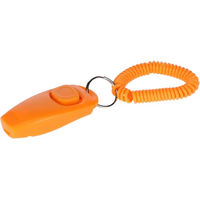 Produktbild von Kerbl 2 in 1 Clicker und Pfeife aus Kunststoff in Orange, 8 cm