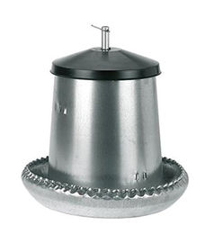 Produktbild von Kerbl 71103-0 Futterautomat für Hühner und Puten aus verzinktem Metall 40 kg