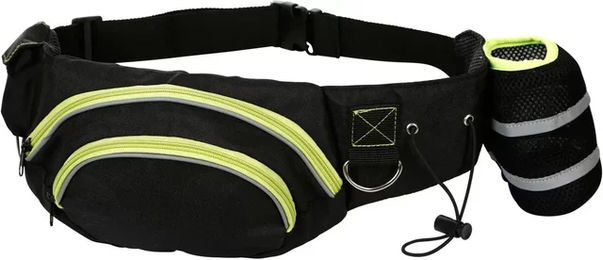 Kerbl Active Futterbeutel Trainings-Bauchtasche aus Polyester Schwarz Grün – Bild 1 von 4