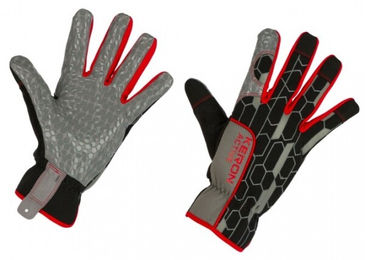 Kerbl Active-Handschuh Horen aus Silikon Gr. 9/L Unisex Schwarz Grau Rot – Bild 1 von 4