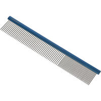 Produktbild von Kerbl Aesculap VH405 Fellkamm für Hunde mit Aluminiumgriff in Blau, 148mm x 37mm