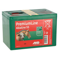 Produktbild von Kerbl AKO Alkaline Weidezaunbatterie 9V 55Ah in Grün aus Kunststoff - 55 Stk.
