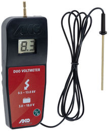 Kerbl AKO Digital-DUO-Voltmeter Zaunprüfer und Batterietester in Schwarz aus Kunststoff – Bild 1 von 12