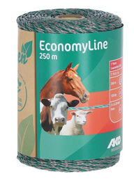 Kerbl Ako Fencing Elektrozaun Litze EconomyLine grün/grau 250 m – Bild 1 von 4