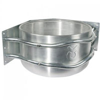 Produktbild von Kerbl Aluminium-Futtertrog zur Eckmontage in Silber - 18 l