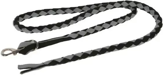 Kerbl Amerikanische Longe aus Nylon Schwarz Grau 250 cm – Bild 1 von 2