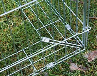 Kerbl Ausbruchsperre Metall Silber Kaninchenzubehör Anbauset 70341 – Bild 1 von 3