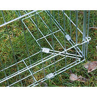 Produktbild von Kerbl Ausbruchsperre Metall Silber Kaninchenzubehör Anbauset 70341