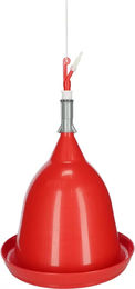 Produktbild von Kerbl Automatische Geflügeltränke Version 2.0 aus Kunststoff in Rot für Hühner und Puten