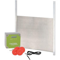 Produktbild von Kerbl Automatische Hühnertür mit Schiebetür aus Metall für Geflügel 220 x 330 mm