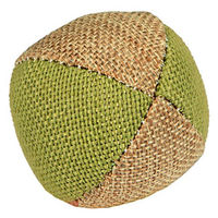 Produktbild von Kerbl Ball Nature aus Leinen grün/beige 4,5 cm 3 Stück - 4,5 cm