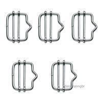 Produktbild von Kerbl Bandverbinder mit Nase für Weidezaunband bis 20 mm 10 Stück Silber Metall