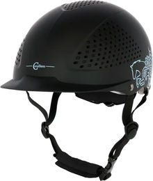 Produktbild von Kerbl Beauty 2.0 Reithelm für Kinder in Schwarz Größe 48/54 cm