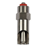 Produktbild von Kerbl Beißnippel aus Edelstahl 3/4 Zoll mit 12 mm Stift in Silber