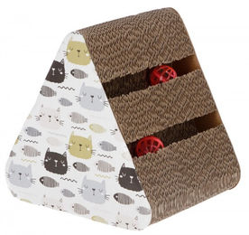 Produktbild von Kerbl Boon Katzenkratzbaum mit Kratzpappe und Catnip in Beige und Bunt