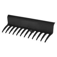 Produktbild von Kerbl Boxenrechen aus Kunststoff Schwarz 40 cm Breite