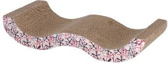 Kerbl Browse Katzenkratzbrett aus Pappe mit Catnip-Beutel Braun 45 x 18,5 x 8,5 cm - 1 Stk. – Bild 1 von 2