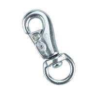 Produktbild von Kerbl Bull Snap Karabinerhaken mit Wirbel aus Metall verzinkt in Silber
