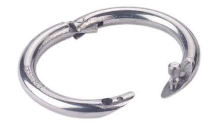 Kerbl Bullennasenringe aus rostfreiem Edelstahl 54 mm 2er Pack – Bild 1 von 1