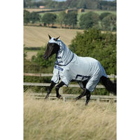 Produktbild von Kerbl Buzz-Off X Full Neck Fliegendecke für Pferde in Silber/Grau aus Polyester