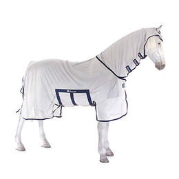 Kerbl Buzz-Off X Full Neck Fliegendecke für Pferde Silber 145 cm – Bild 1 von 8